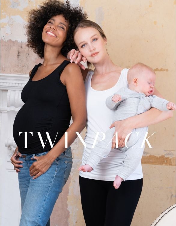 Maternity & Nursing Tops - Twin Pack