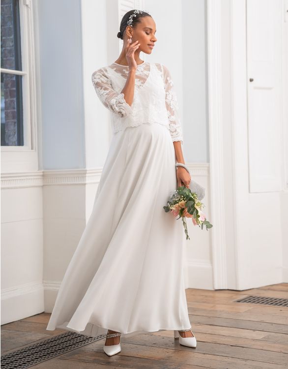 Style #FBR835 inexpensive maternity wedding gowns