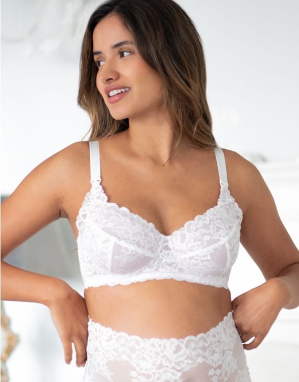 Maternity Lace Nursing Bra With Underwire Lingerie