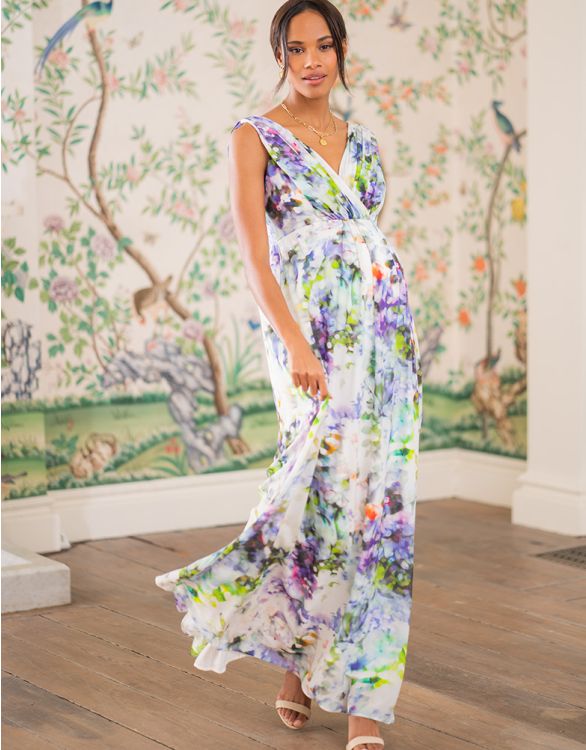 Buy Floral Print Maternity Dress