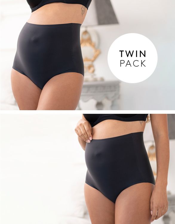 Maternity Underwear Under Bump, Cotton Pregnancy Postpartum Panties 3-Pack