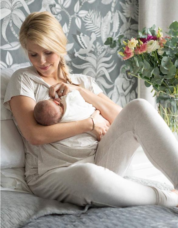 Women's Maternity Nursing Pajama Sets Breastfeeding Sleepwear Soft Double  Layer Long Sleeve Top & Pants Pregnancy Pjs Set