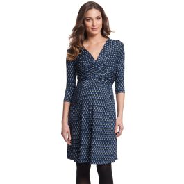 Blue Bubble Print Maternity Dress | Seraphine Maternity