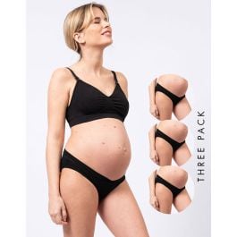 Seraphine Maternity Post Shaping Panties – Black & White Twin Pack  (BLCK/WHT, L) at  Women's Clothing store