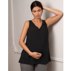 Aliza | Black Maternity, Nursing & Pumping Camisole