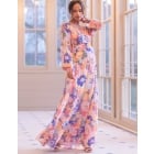 Aurelie | Boho Vintage Floral Maxi Maternity and Nursing Dress