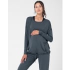 Eco-Dyed Modal Maternity & Nursing Athleisure Top