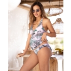 Belize | Palm Print Maternity Tankini Top