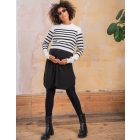 Caz |  Maternity & Nursing Stripe Dress with Breton Jumper