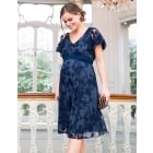 Diane | Navy Blue Floral Lace Maternity to Nursing Occasion Dress