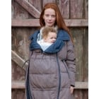 Keeri | Houndstooth Puffer Maternity Coat