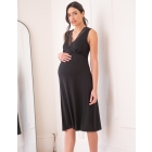 Kylee | Lace Trim Crossover Maternity-To-Nursing Nightie