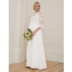 Albane | Maternity Wedding Dress with Detachable Lace