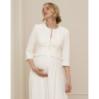 Katharina | Ivory Cropped Maternity Jacket