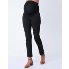 Slim Leg Black Maternity Trousers – Over Bump