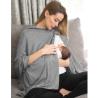 Madison | Grey Nursing Cover Maternity Shawl