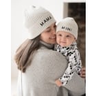 Remi | Grey Cotton Mama & Mini Knitted Beanies