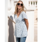 Blue Spot Maternity to Nursing Top