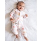 Theodore | Easy Zip Organic Cotton Sleepsuit & Bib Set