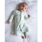 Theodore | Easy Zip Organic Cotton Sleepsuit & Bib Set