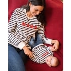 Cotton Blend Striped Mama & Mini Sweatshirts