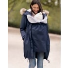 Valetta | Navy Blue 3 in 1 Winter Maternity Parka