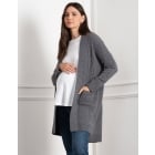 Arleen | Knit Maternity & Nursing Cardi with Patch Pockets