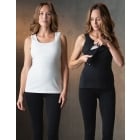 Brynlee | Twin Pack Nursing Vest Tops - Black & White