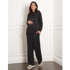 Perdita | Modal Blend Black Maternity & Nursing Hoodie