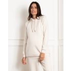 Perdita | Modal Blend Cream Maternity & Nursing Hoodie