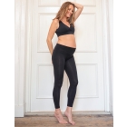 Tammy | Black Bamboo Under-Bump Maternity Leggings