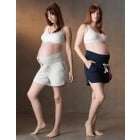 Tasmine | Twin Pack Jersey High Waist Maternity Shorts - Navy & Grey