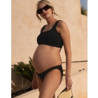 Corsica | Textured Under Bump Maternity Bikini Briefs