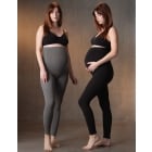 Leggings | Twin Pack Bamboo Maternity Leggings – Black & Grey