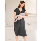 Weston | Maternity Hospital Bag Midi Birthing Gown in Organic Cotton