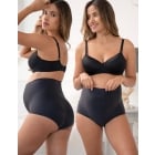 Zina | Twin Pack No VPL Over Bump Maternity Briefs 