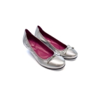 Seraphine Silver Ballet Pumps