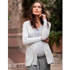 Grey Cotton Blend Maternity Cardigan