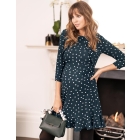 Polka Dot Frill Maternity & Nursing Dress