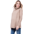 Camel Draped Maternity & Nursing Jumper