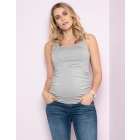 Grey Micromodal Maternity & Nursing Top