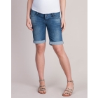 Denim Maternity Bermuda Shorts