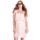 Broderie Anglaise Maternity & Nursing Dress