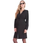 Black Maternity Shirt Dress 