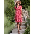 Bruna | Red Floral Maternity & Nursing Dress