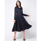 Cecily | Pleated Maternity & Nursing Midi Dress