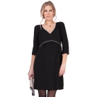 Woven Black Maternity Dress