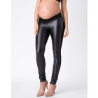 Faux Leather Panel Maternity Leggings