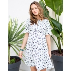 Button Down Floral Maternity Dress