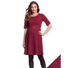 Cerise Dot Maternity Dress